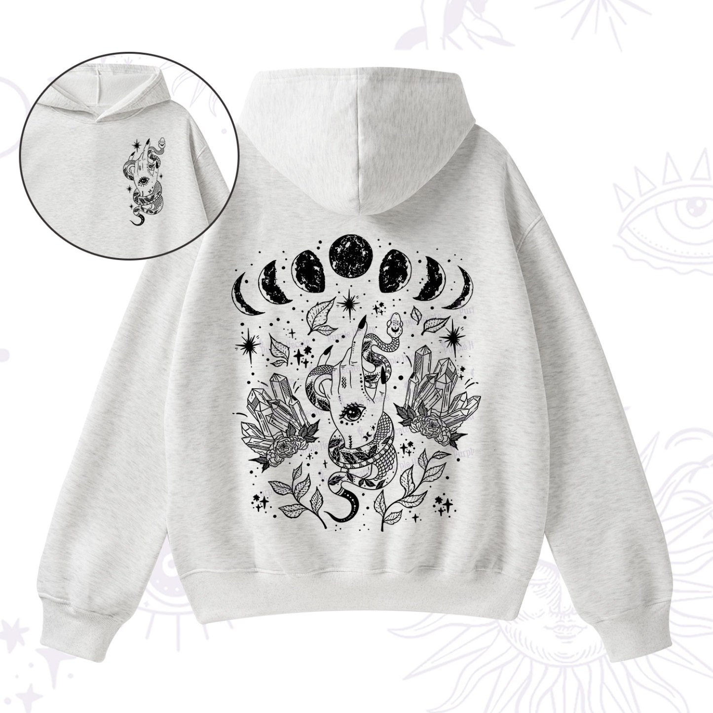 Purplehecate Reach For The Moon Fleece Hoodie Suit