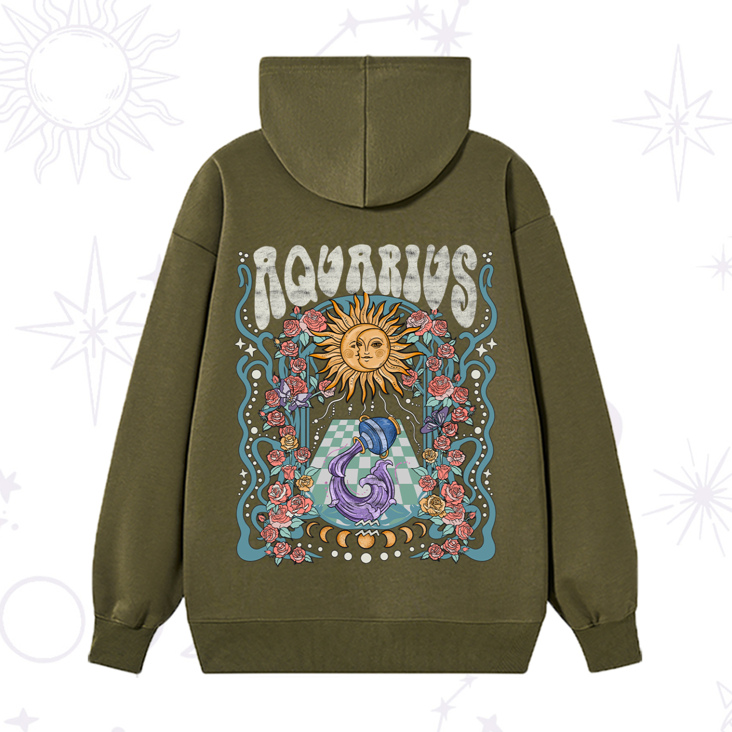 Purplehecate Aquarius Spirit Zodiac Hoodie