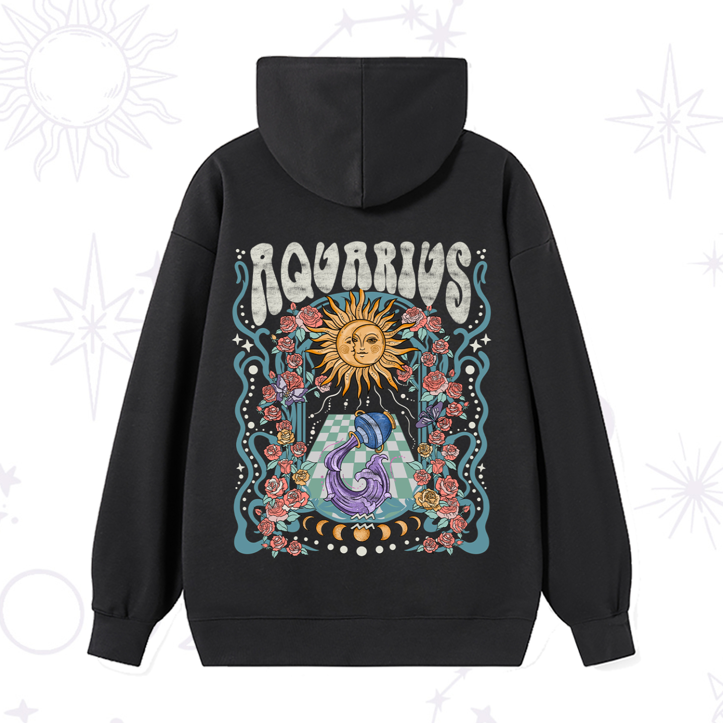 Magic Purplehecate Aquarius Spirit Zodiac Hoodie