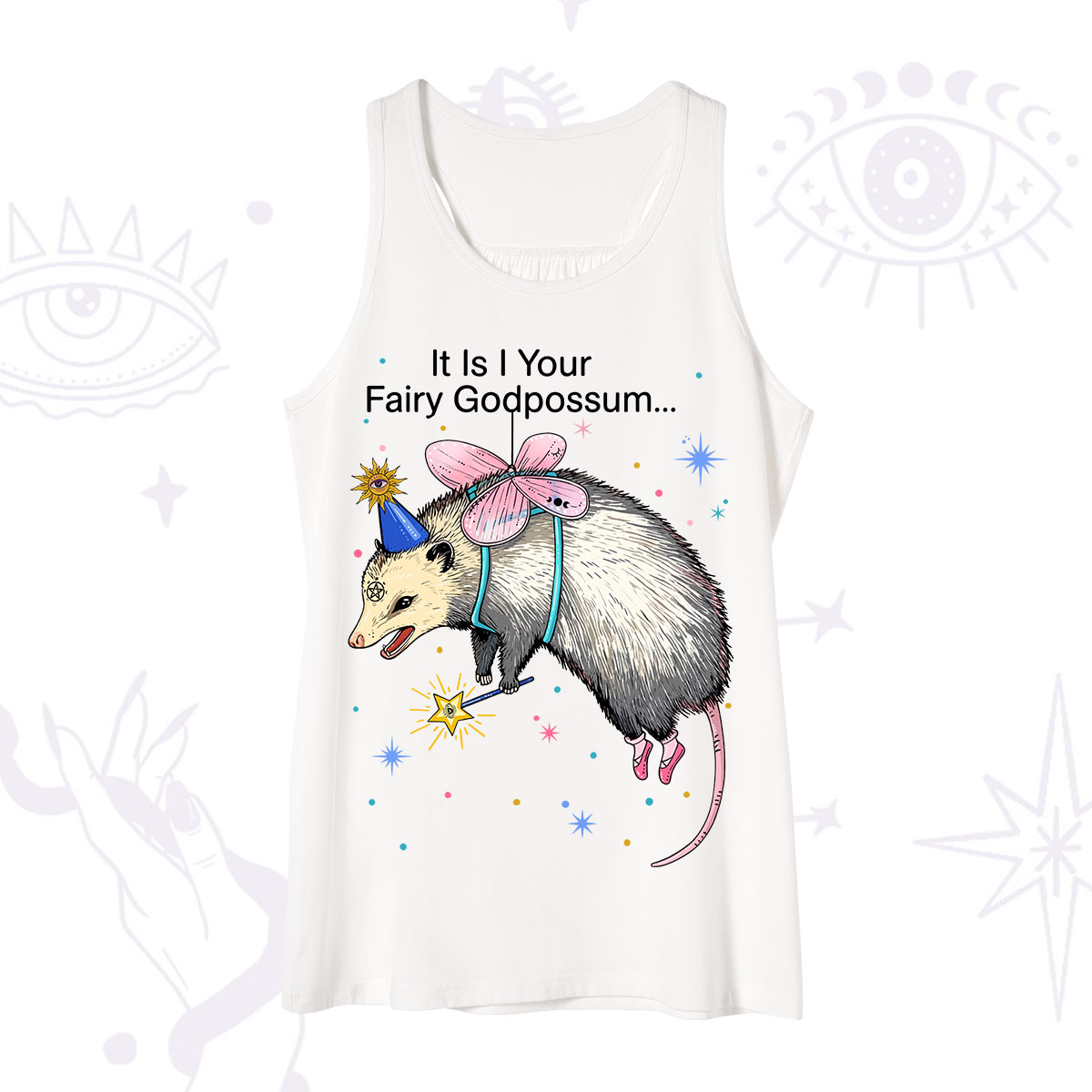 Purplehecate It Is I Your Fairy Godpossum Tank