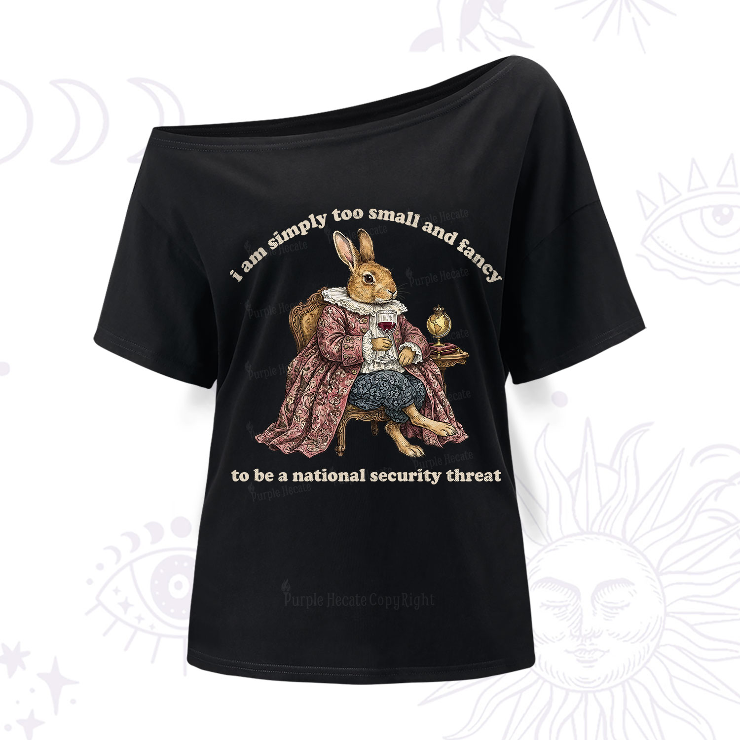 Purplehecate Too Small and Fancy One Shoulder T-Shirt