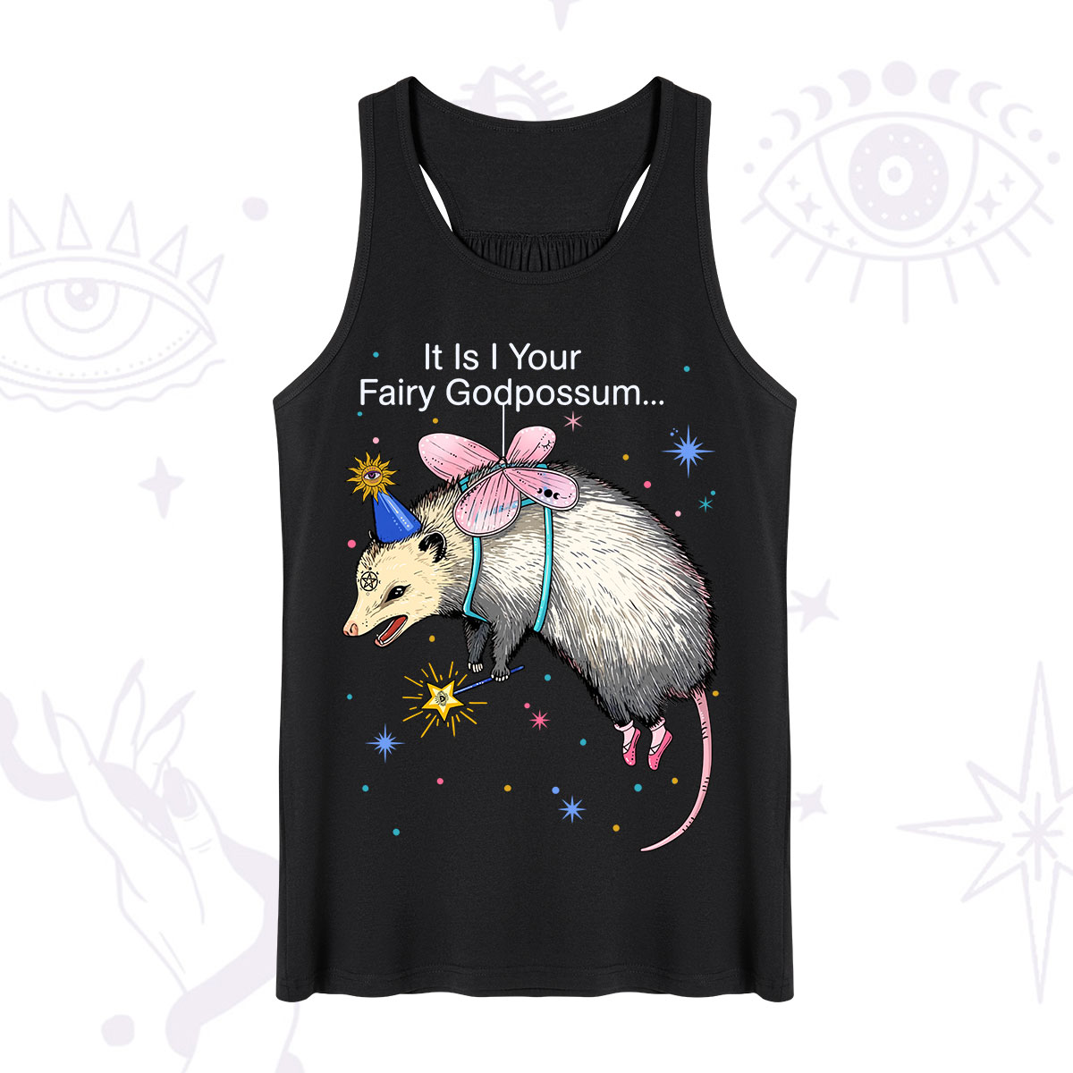 Purplehecate It Is I Your Fairy Godpossum Tank