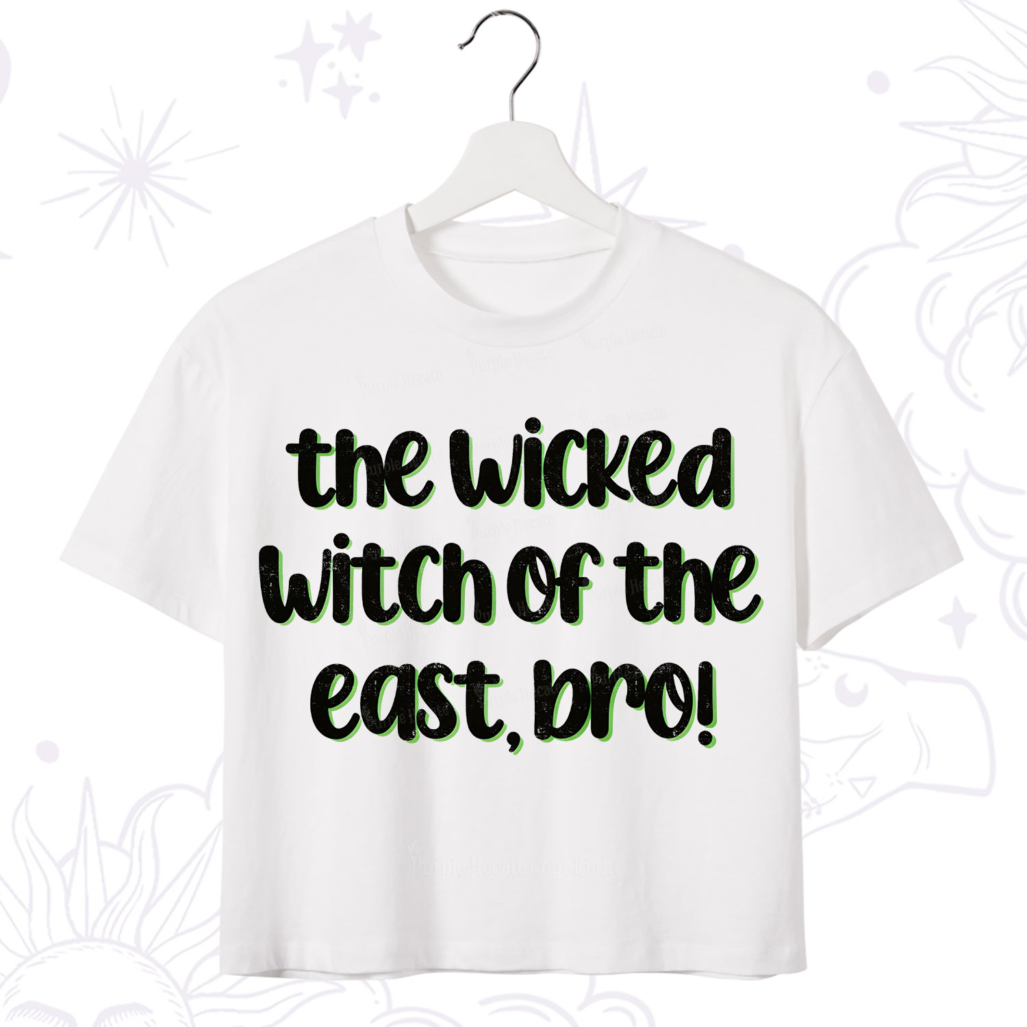 Purplehecate The Wicked Witch of the East Bro Crop T-Shirt