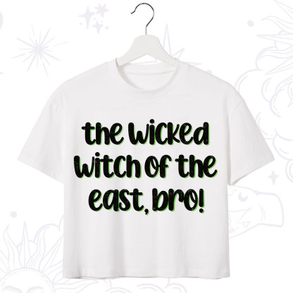 Purplehecate The Wicked Witch of the East Bro Crop T-Shirt