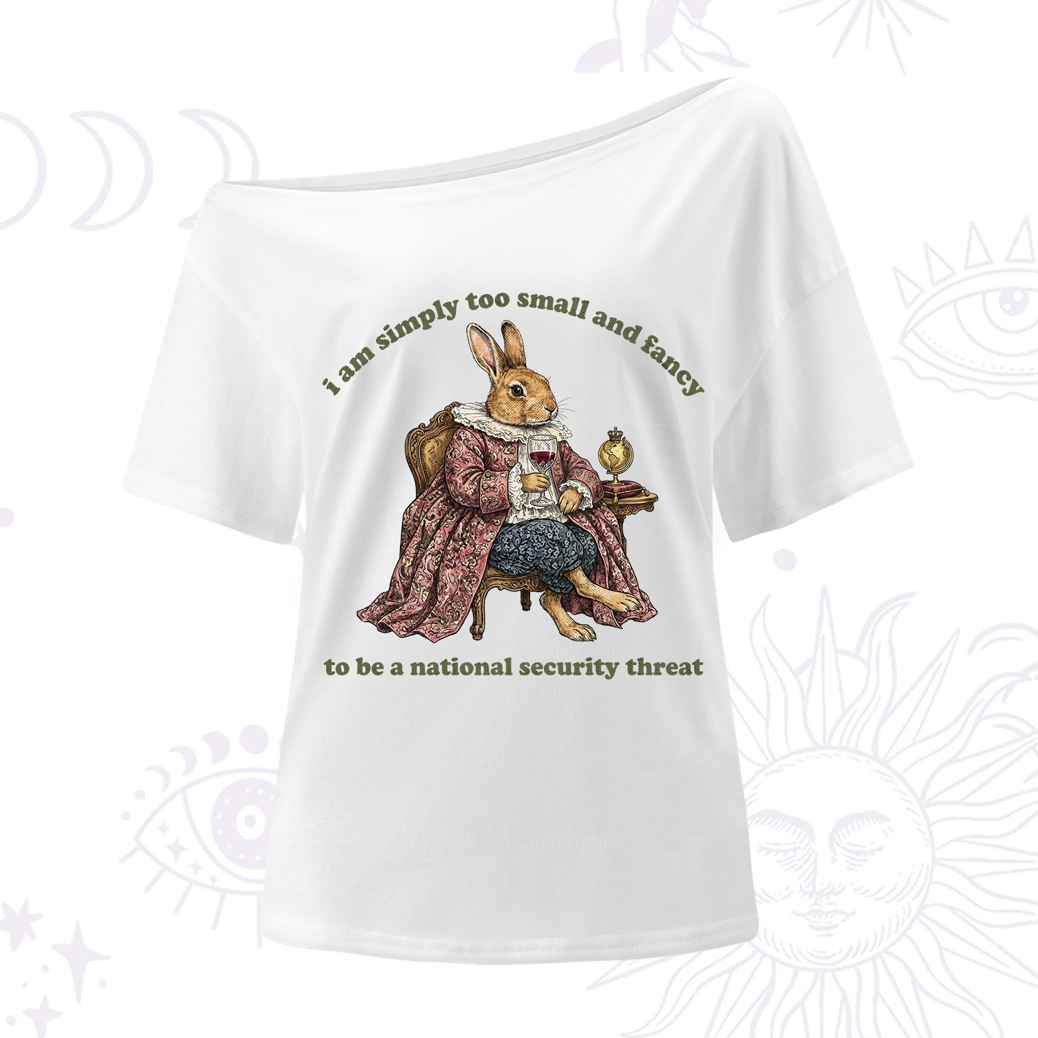 Purplehecate Too Small and Fancy One Shoulder T-Shirt