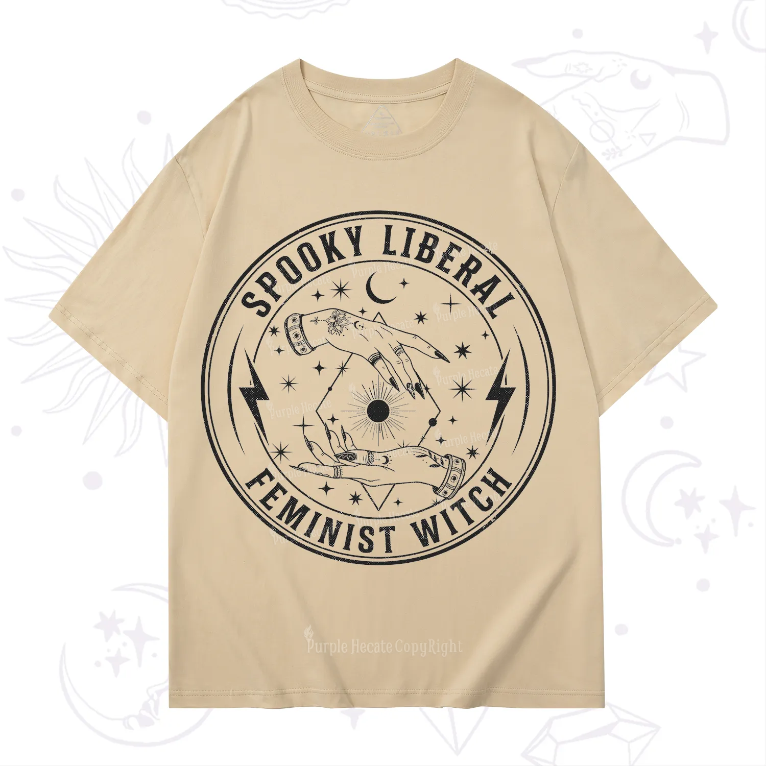 Purplehecate Spooky Liberal Feminist Witch T-Shirt