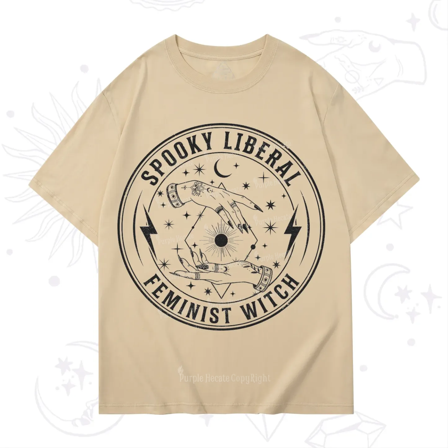 Purplehecate Spooky Liberal Feminist Witch T-Shirt