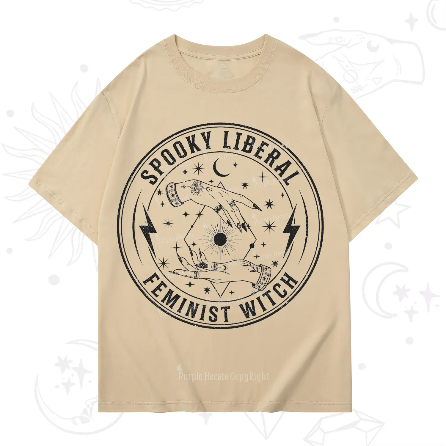 Purplehecate Spooky Liberal Feminist Witch T-Shirt