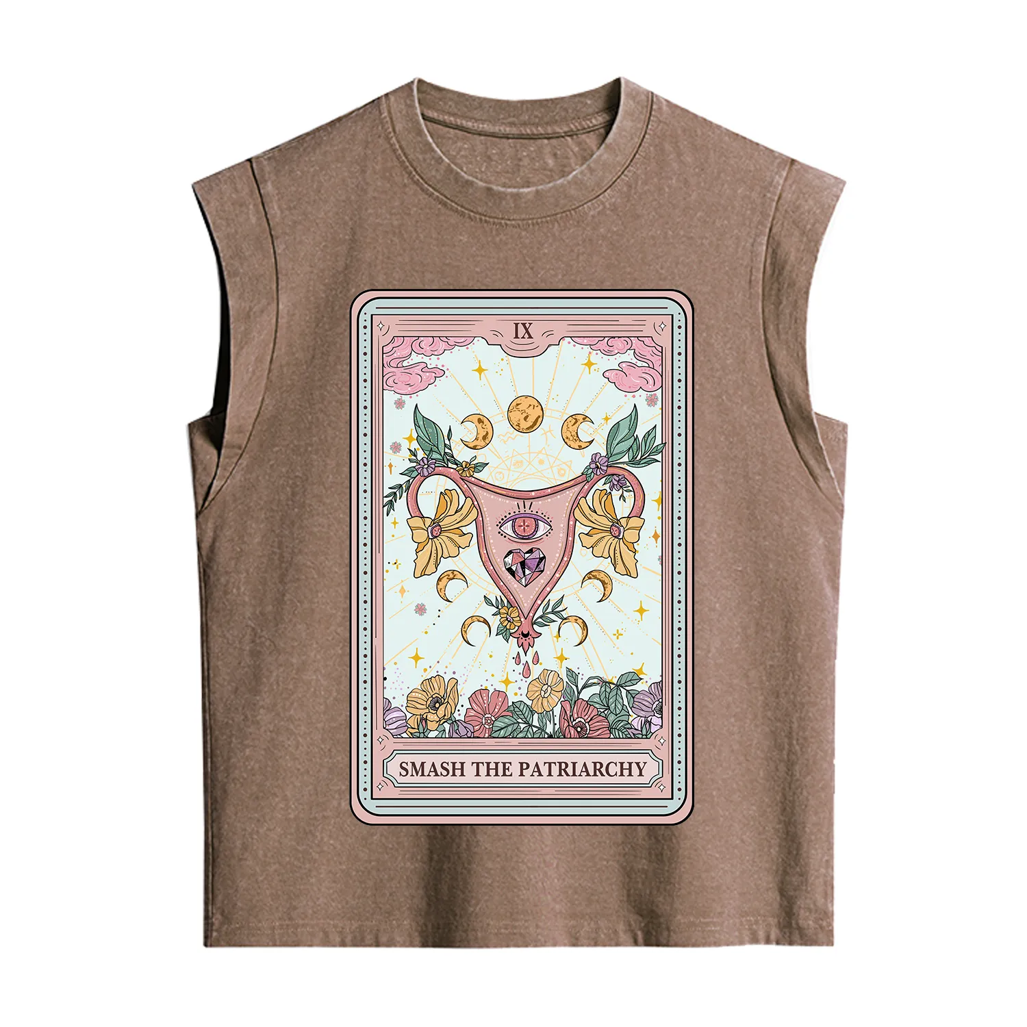 Purplehecate The Smash the Patriarchy Tarot Vintage Washed Tank