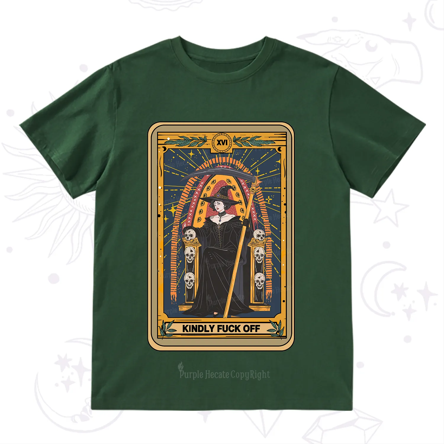 Purplehecate The Kindly Fuck Off Tarot T-Shirt