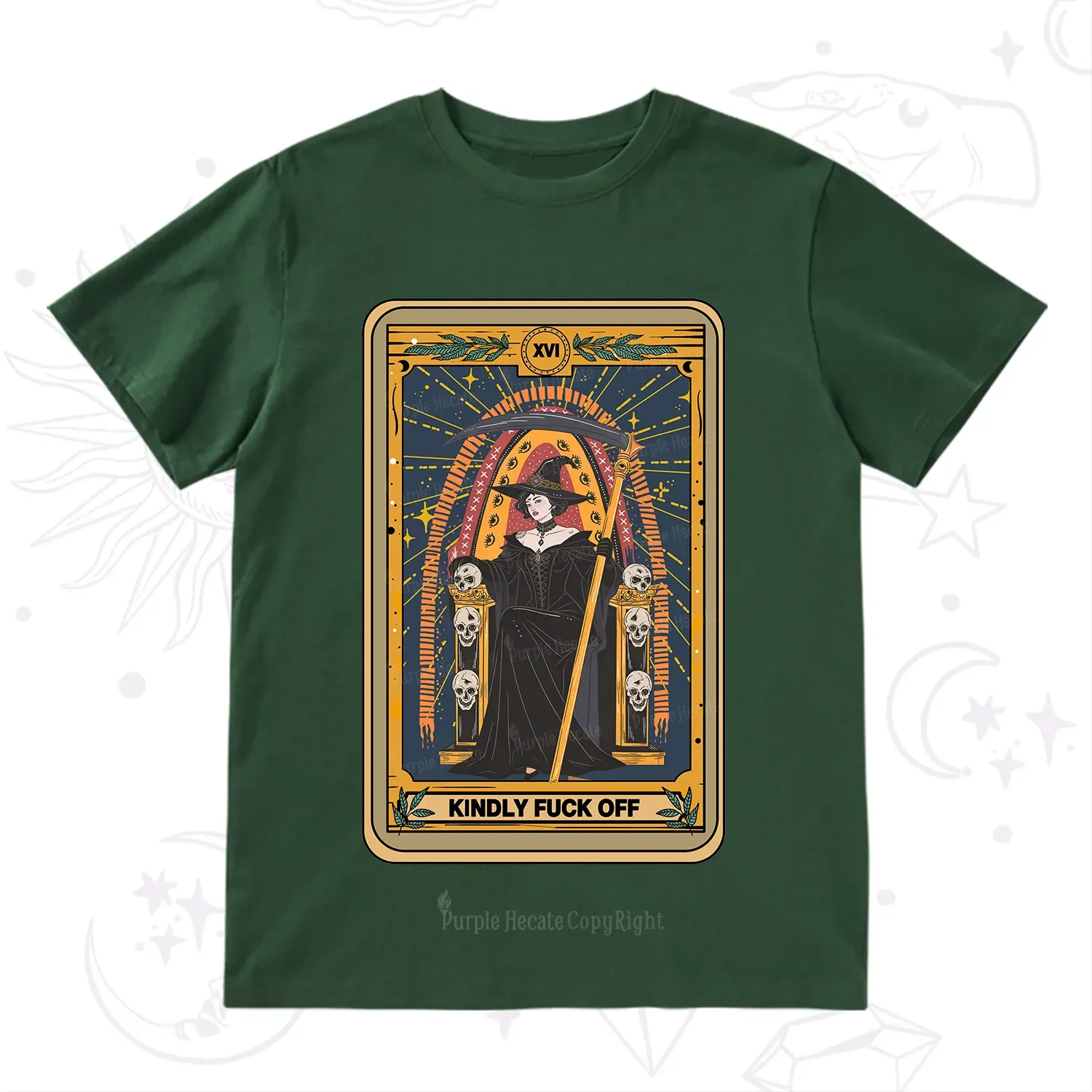 Purplehecate The Kindly Fuck Off Tarot T-Shirt
