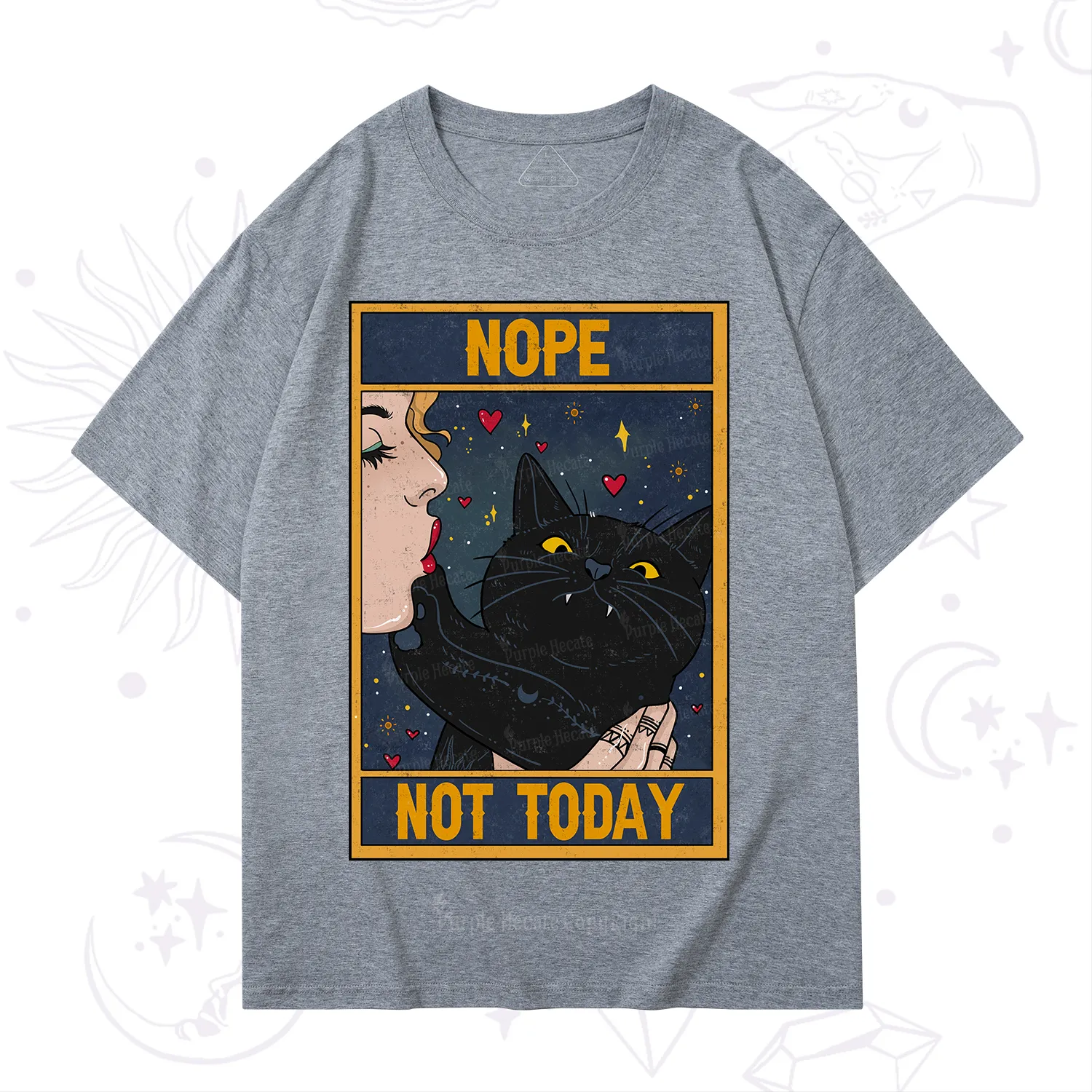 Purplehecate The Nope Not Today Tarot T-Shirt
