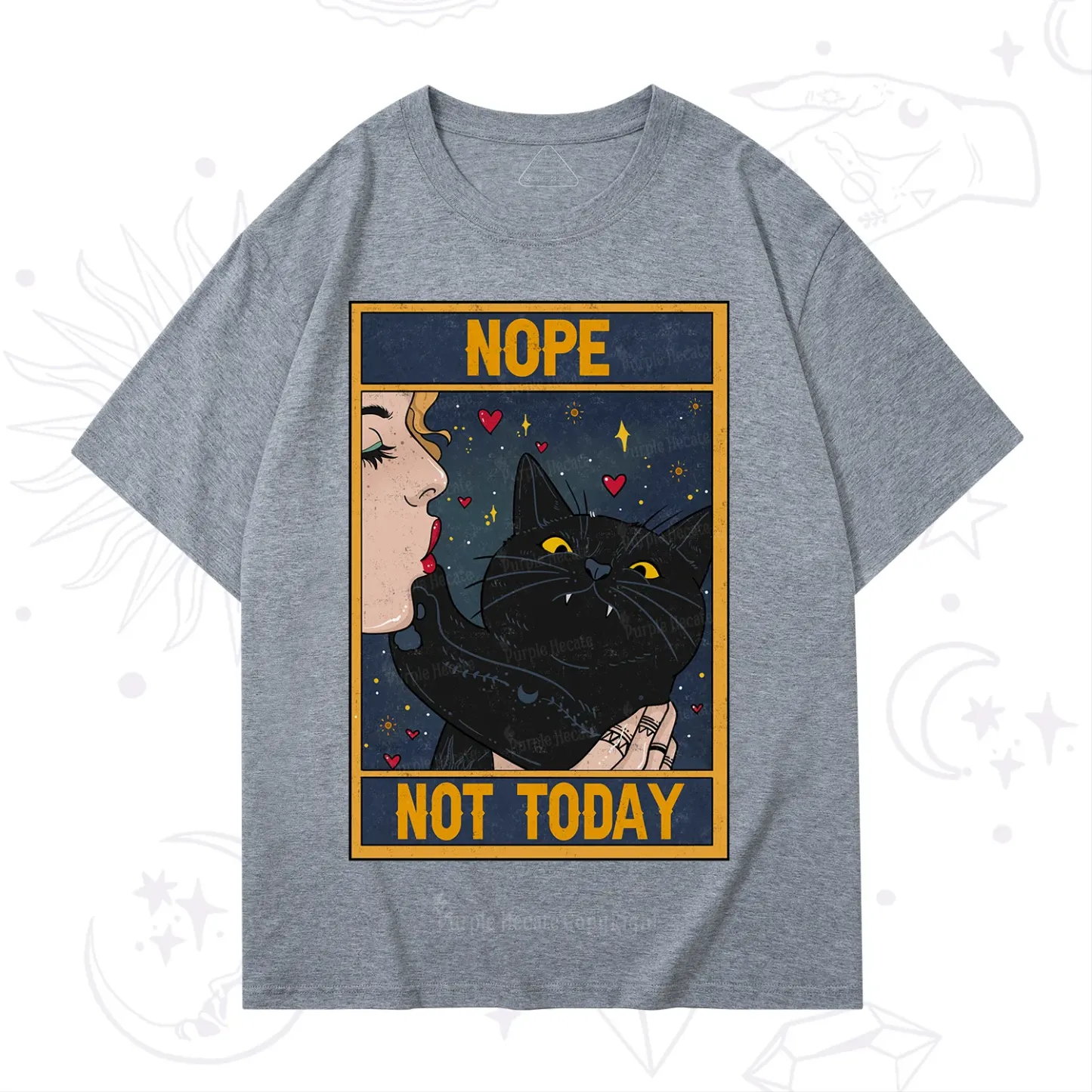 Purplehecate The Nope Not Today Tarot T-Shirt