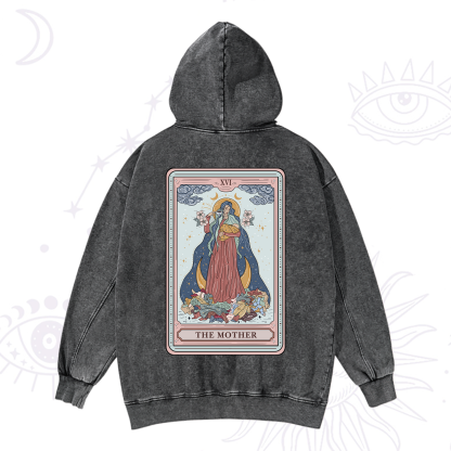 Purplehecate The Mother Tarot Washed Hoodie