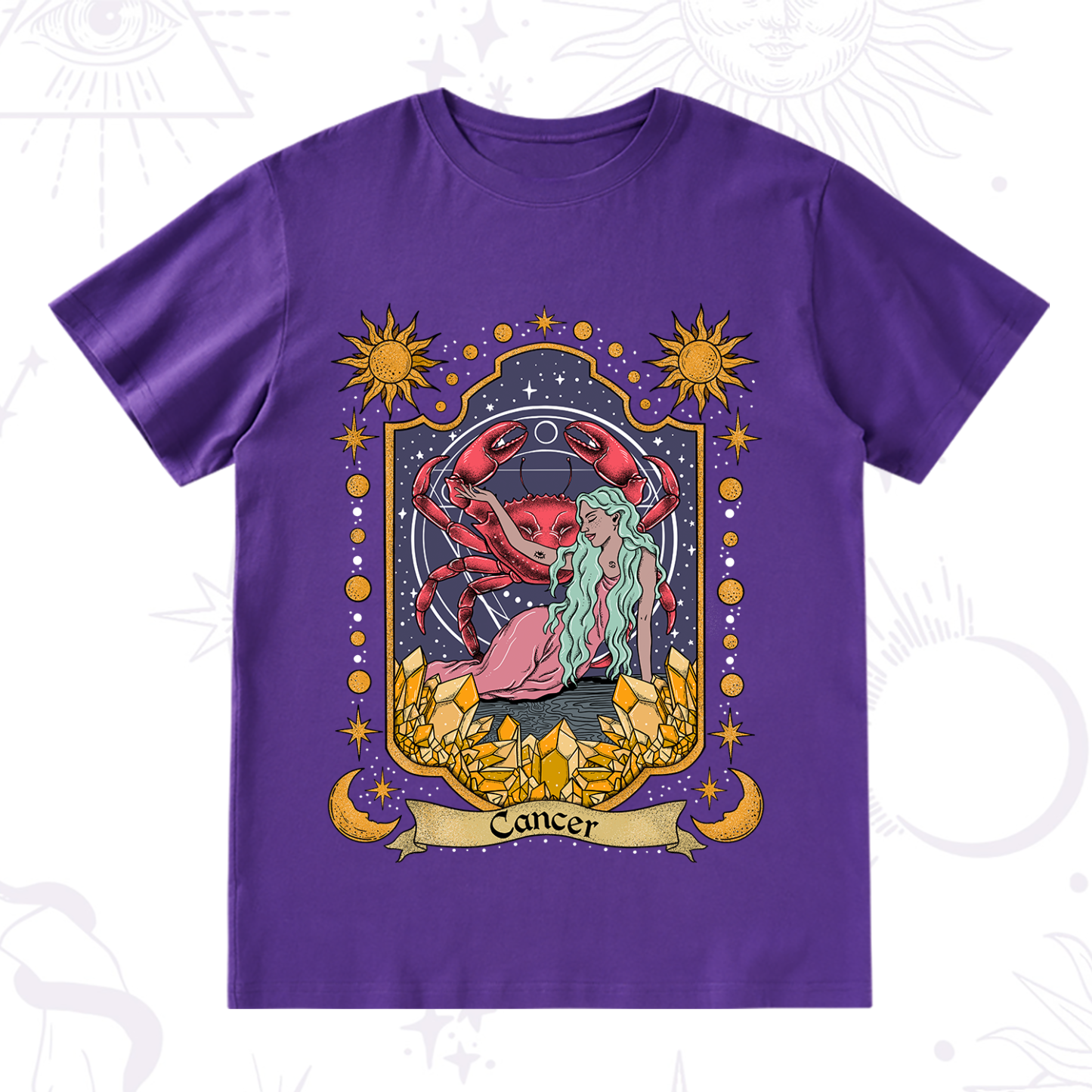 Purplehecate Cancer Zodiac T-Shirt