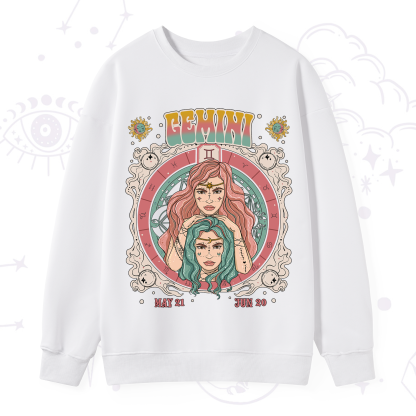 Purplehecate Gemini Cosmic Zodiac Sweatshirt
