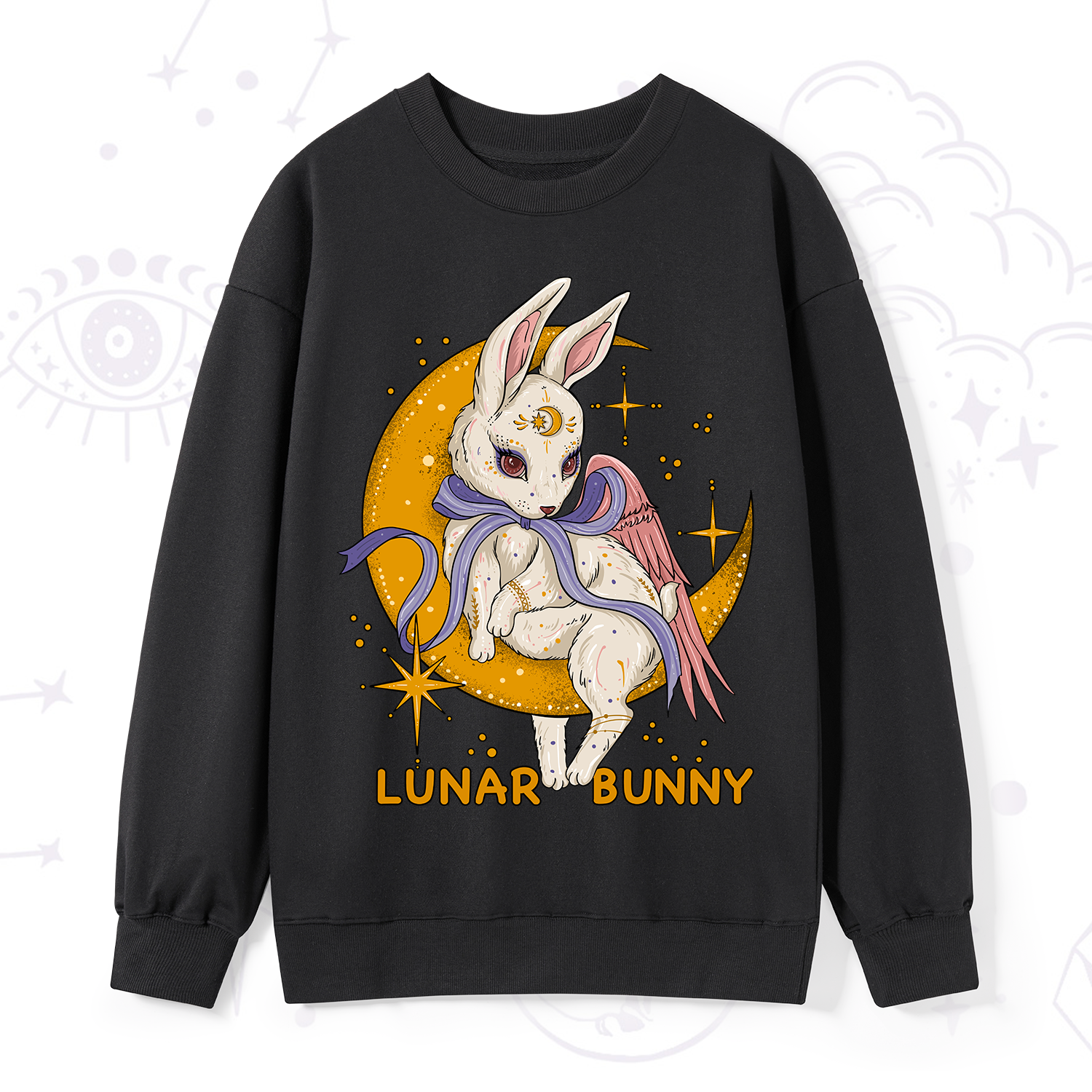 Purplehecate Lunar Bunny Easter Sweatshirt