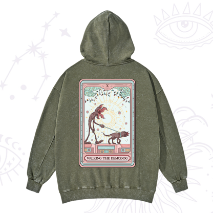 Purplehecate The Walker of Shadows Tarot Washed Hoodie