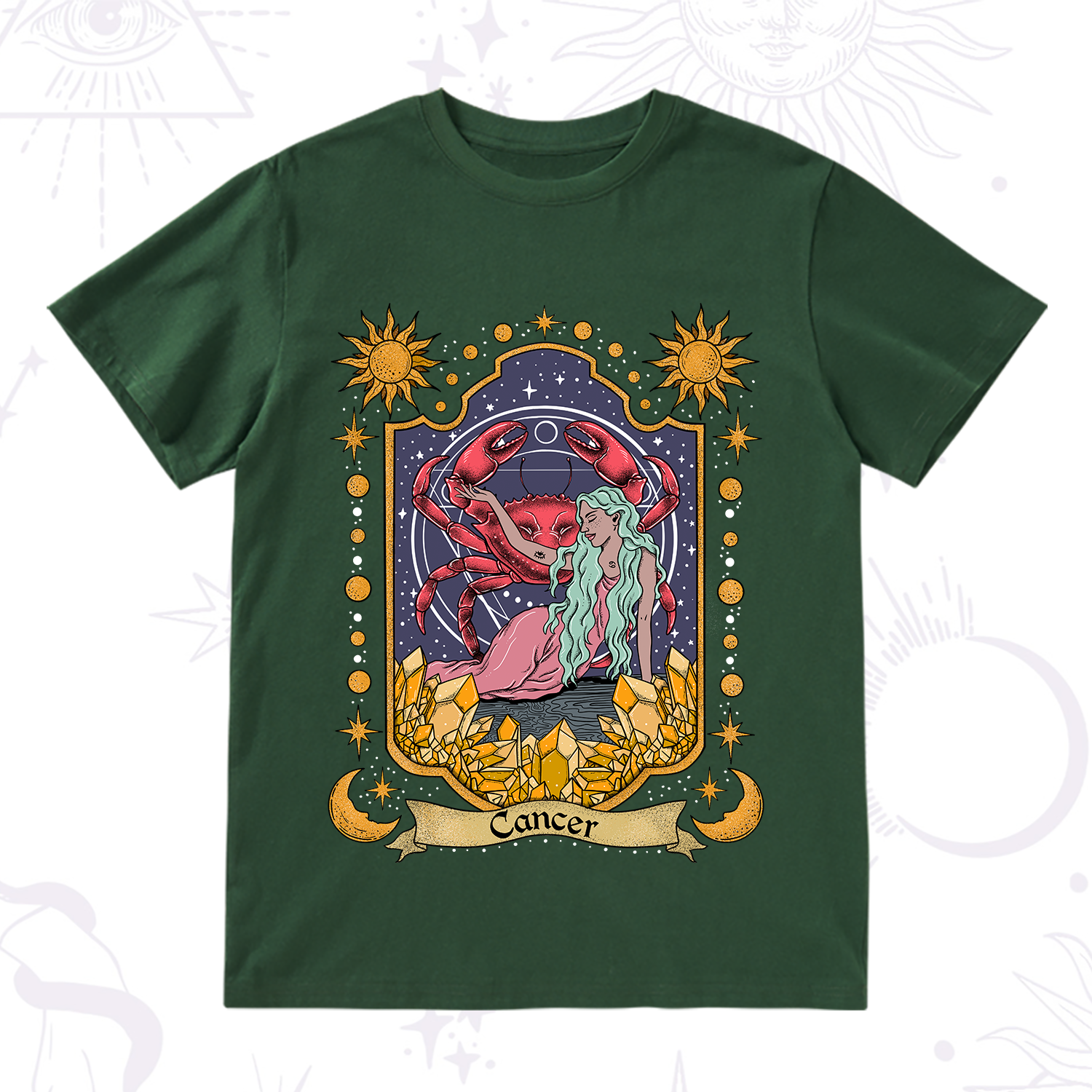 Purplehecate Cancer Zodiac T-Shirt