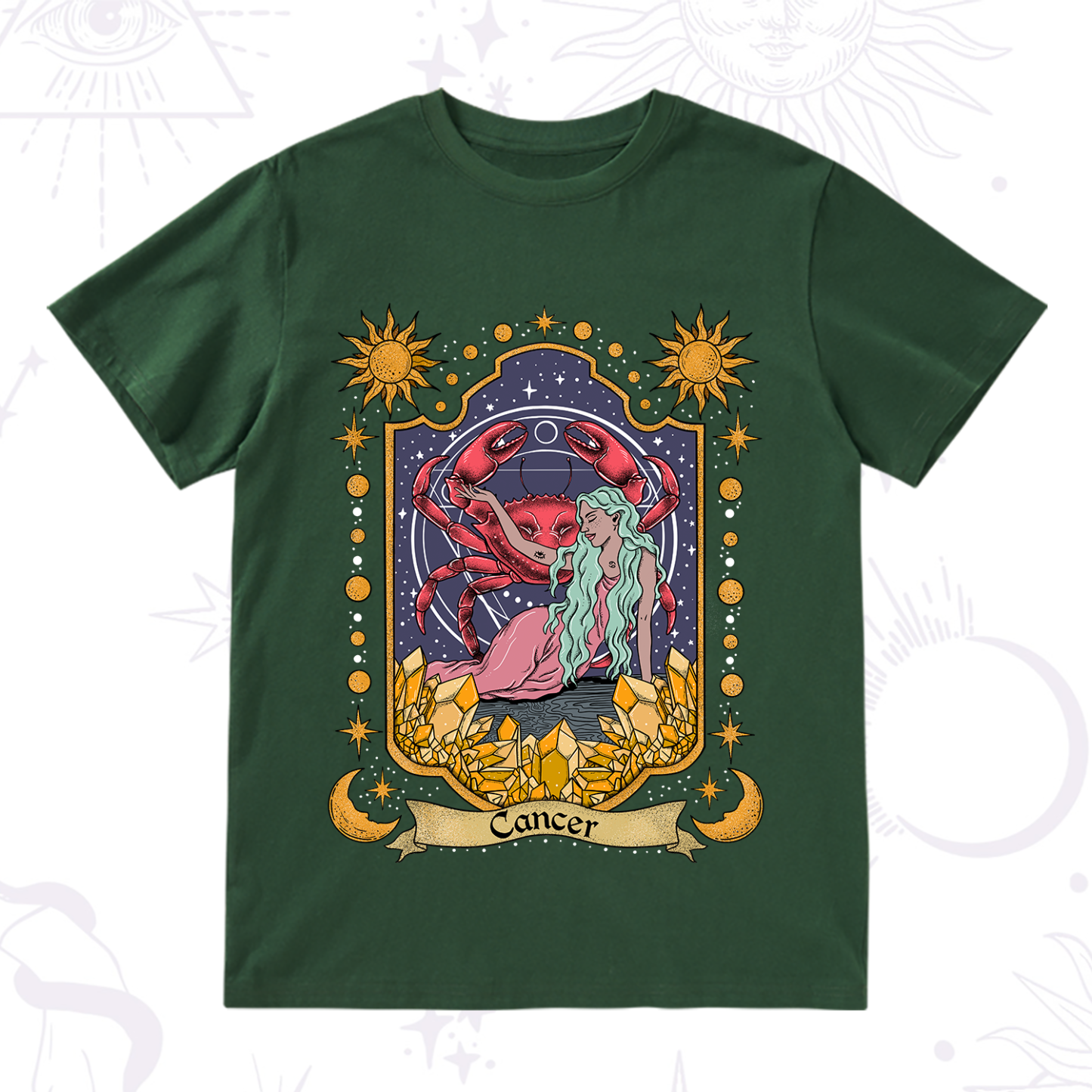 Purplehecate Cancer Zodiac T-Shirt