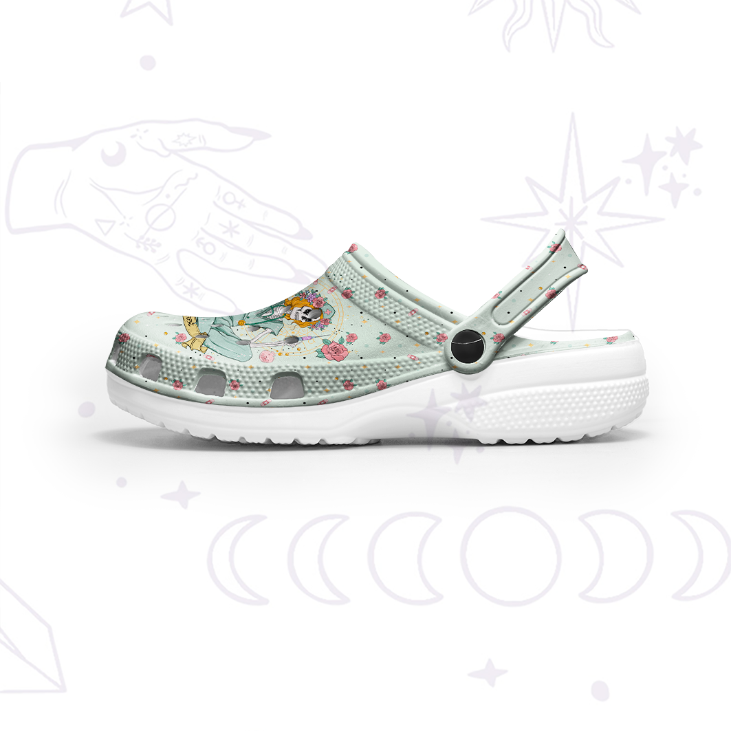 Purplehecate The Nurse Tarot Rubber Clogs