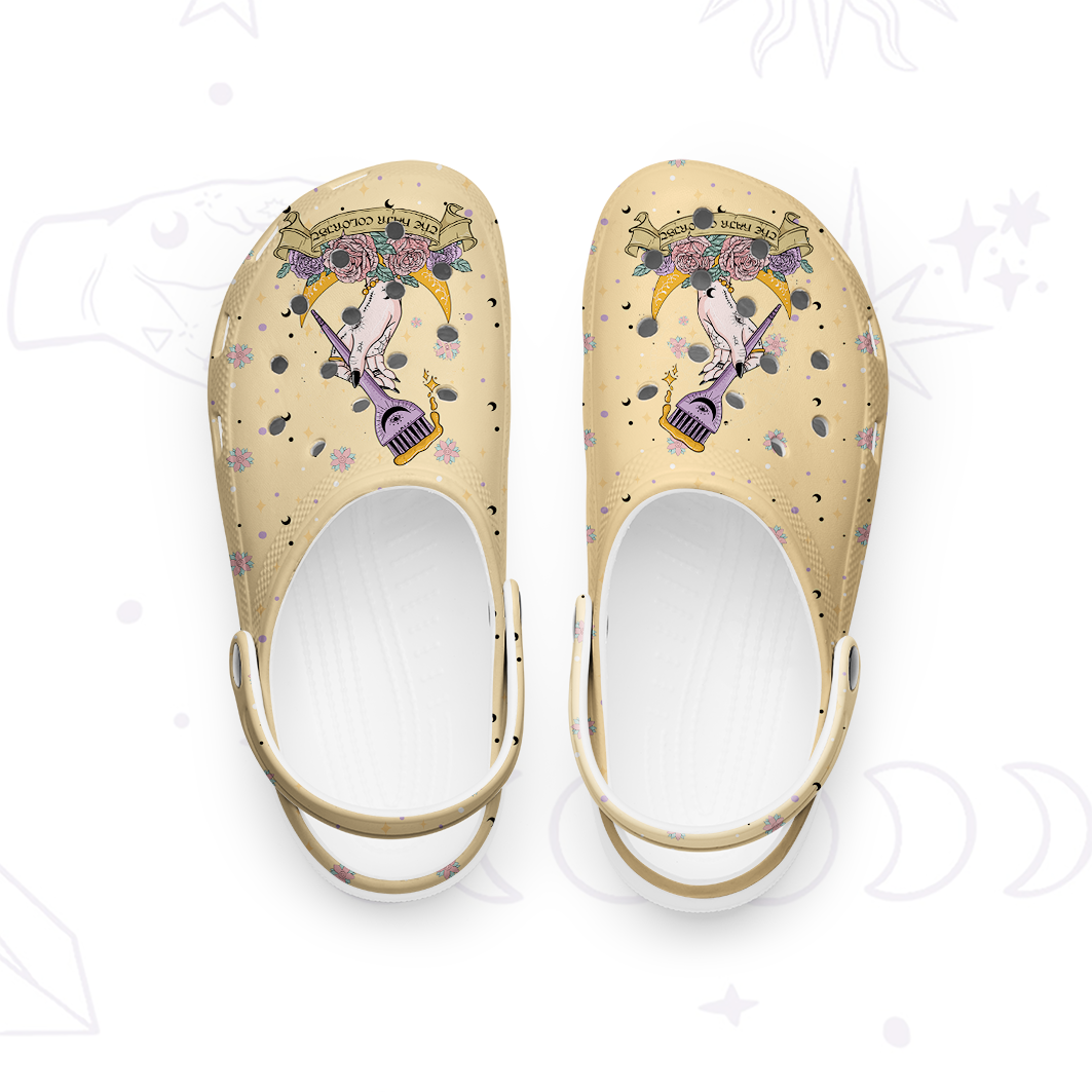 Purplehecate The Hair Colorist Tarot Rubber Clogs