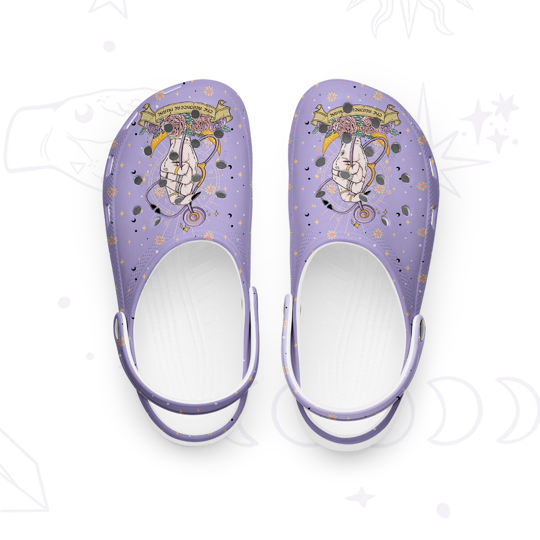 Purplehecate The Registered Nurse Tarot Card Rubber Clogs