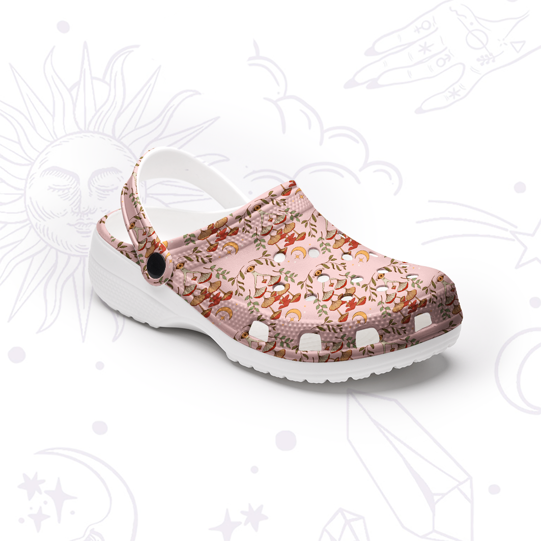 Purplehecate Psychedelic Mushrooms Rubber Clogs