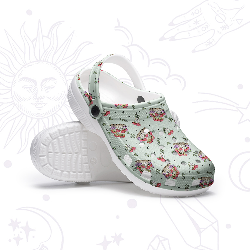 Purplehecate Fantasy Mushroom Rubber Clogs
