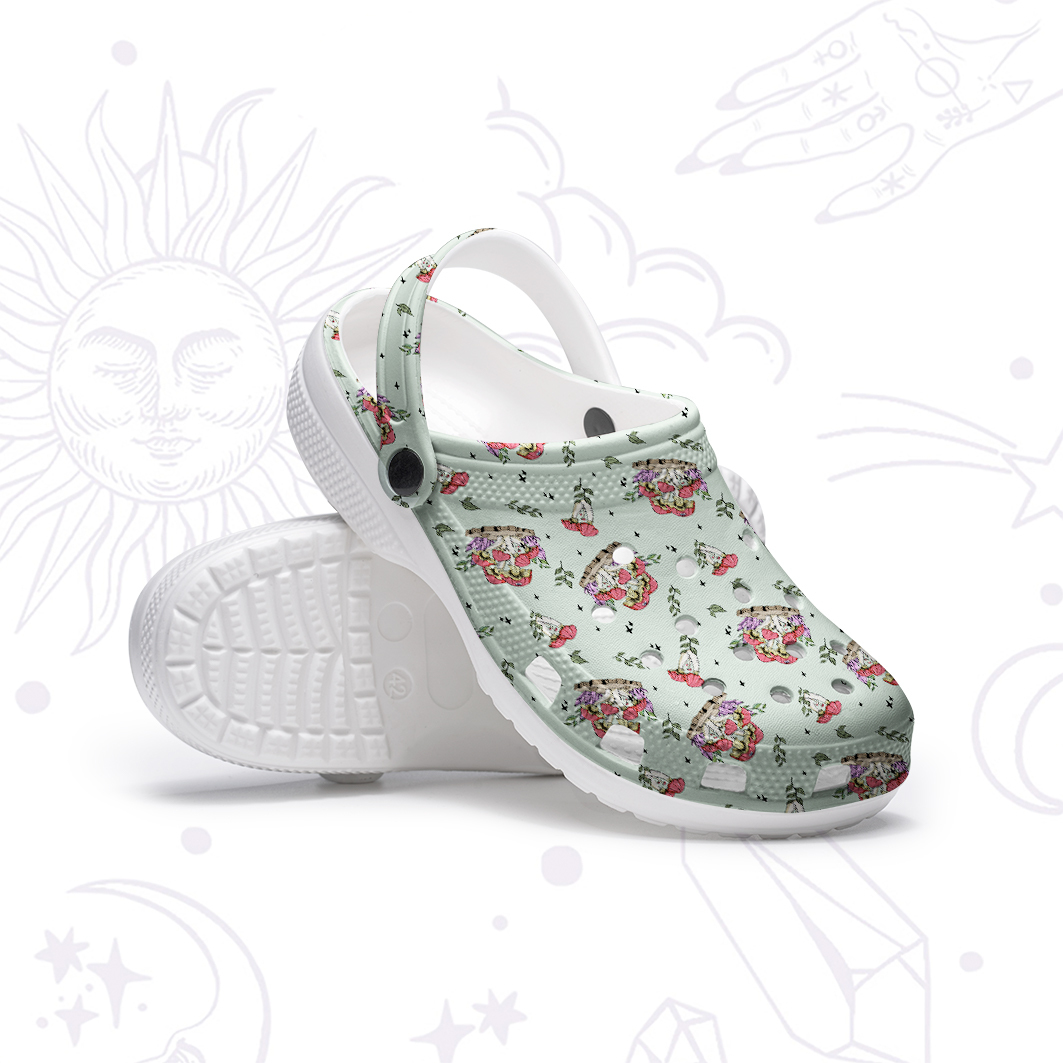 Purplehecate Fantasy Mushroom Rubber Clogs