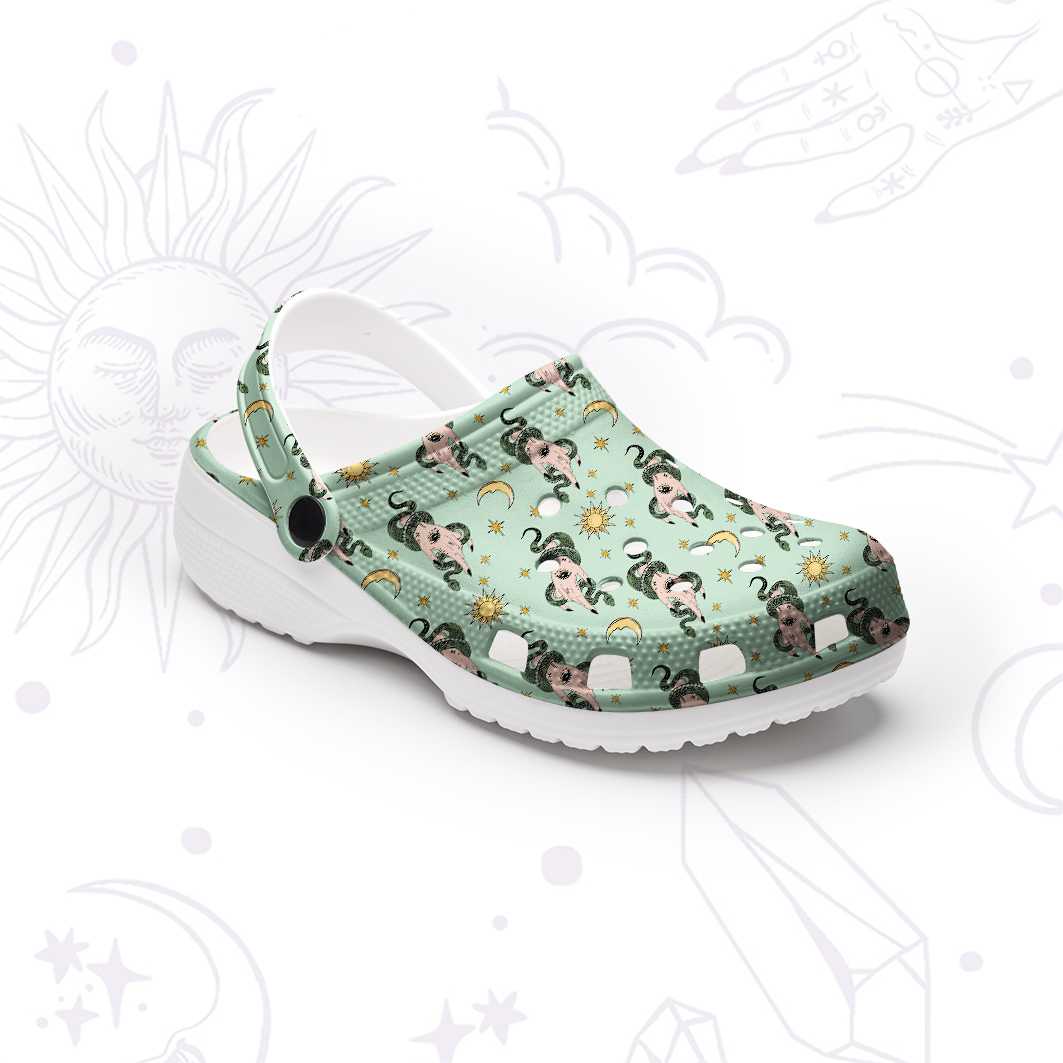 Purplehecate Reach For The Moon Rubber Clogs