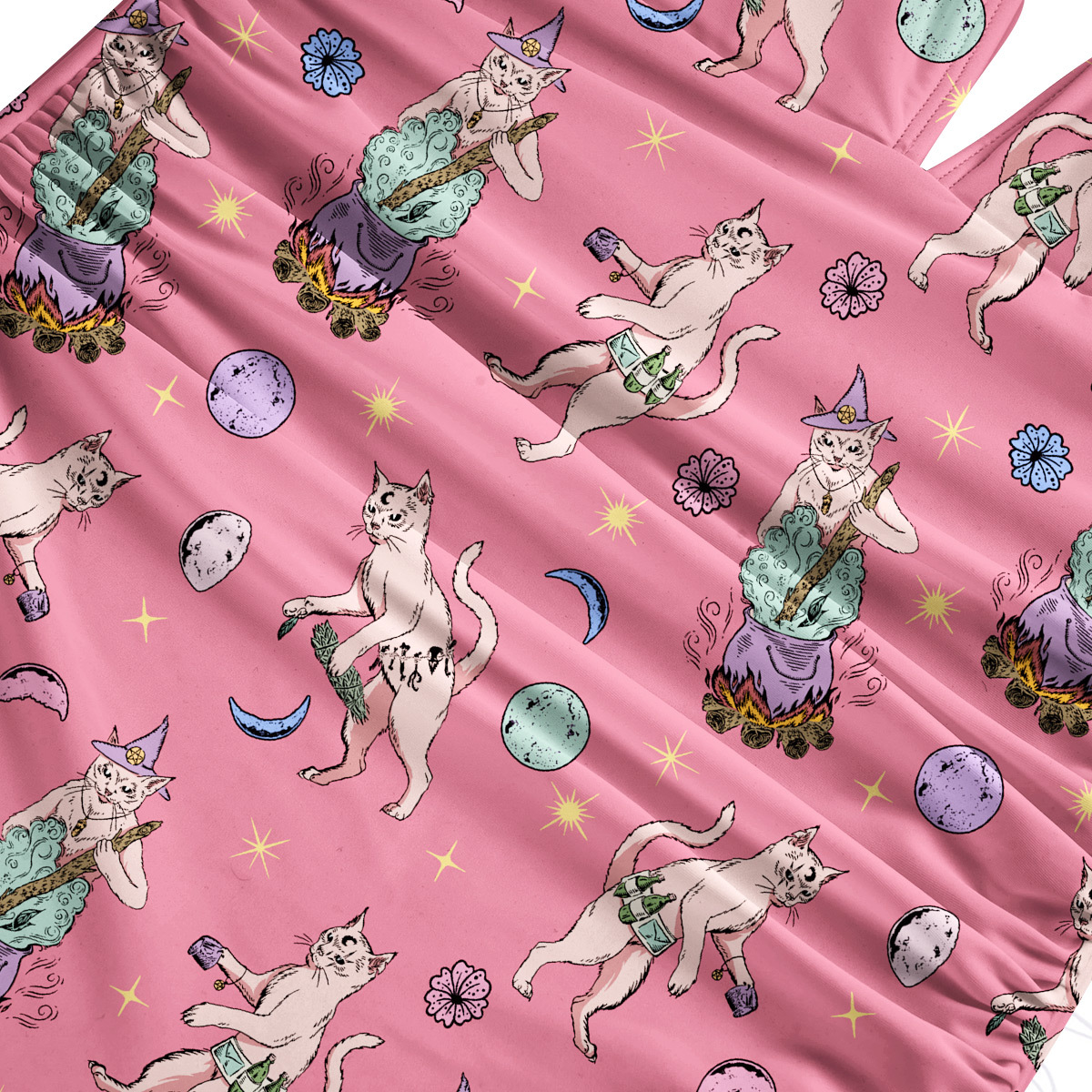 Purplehecate Cat Coven Swimsuit