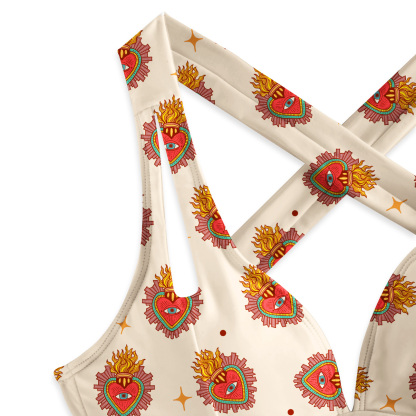 Purplehecate Sacred Heart One-Piece Swimsuit