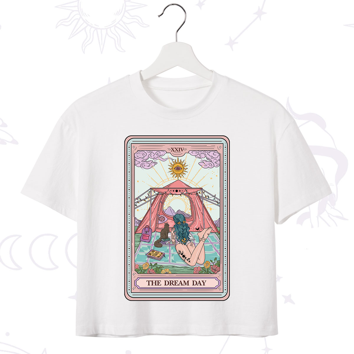 Purplehecate The Dream Day Tarot Crop T-Shirt