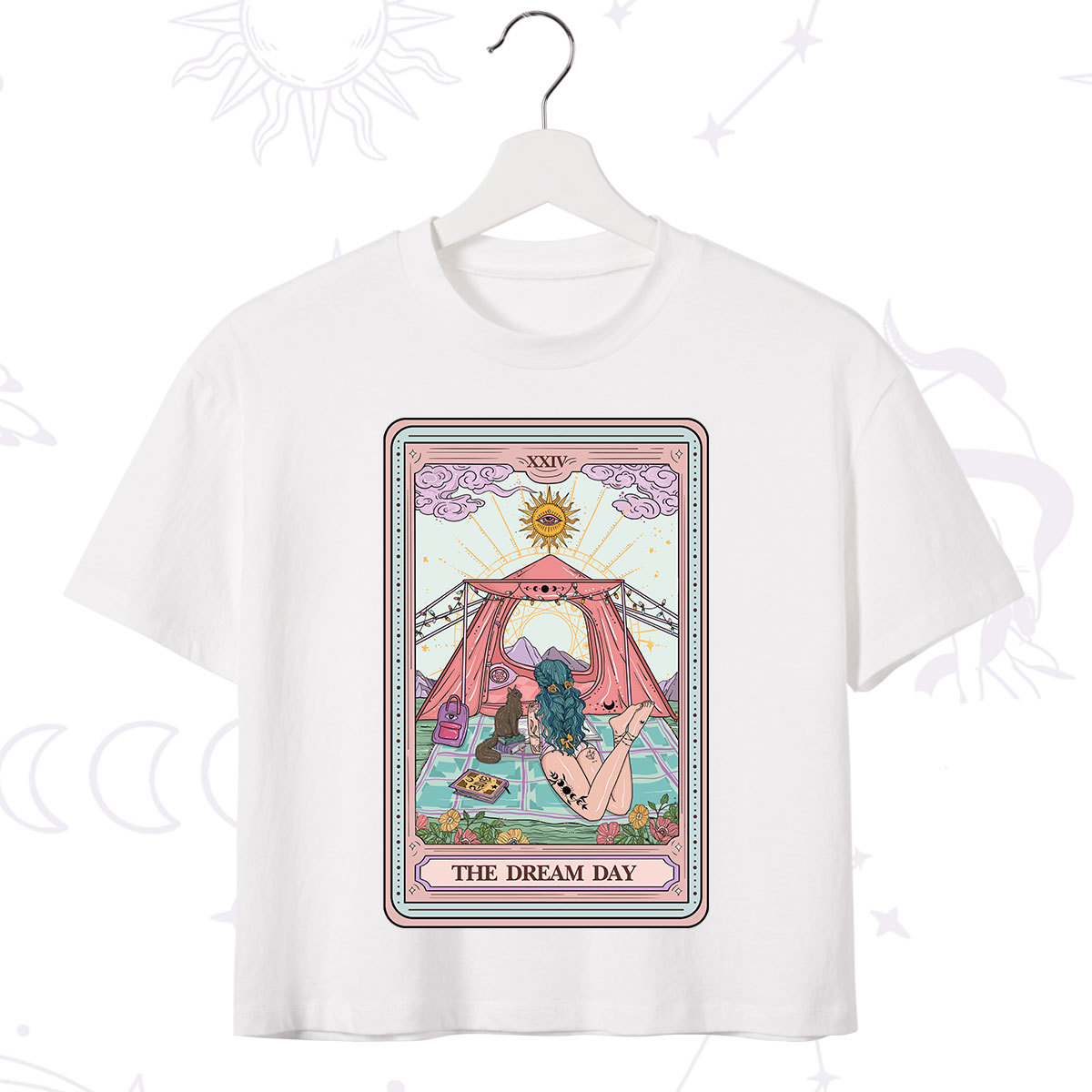 Purplehecate The Dream Day Tarot Crop T-Shirt