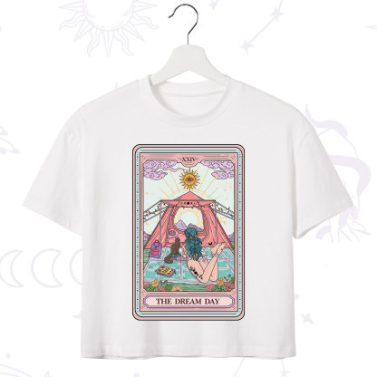 Purplehecate The Dream Day Tarot Crop T-Shirt