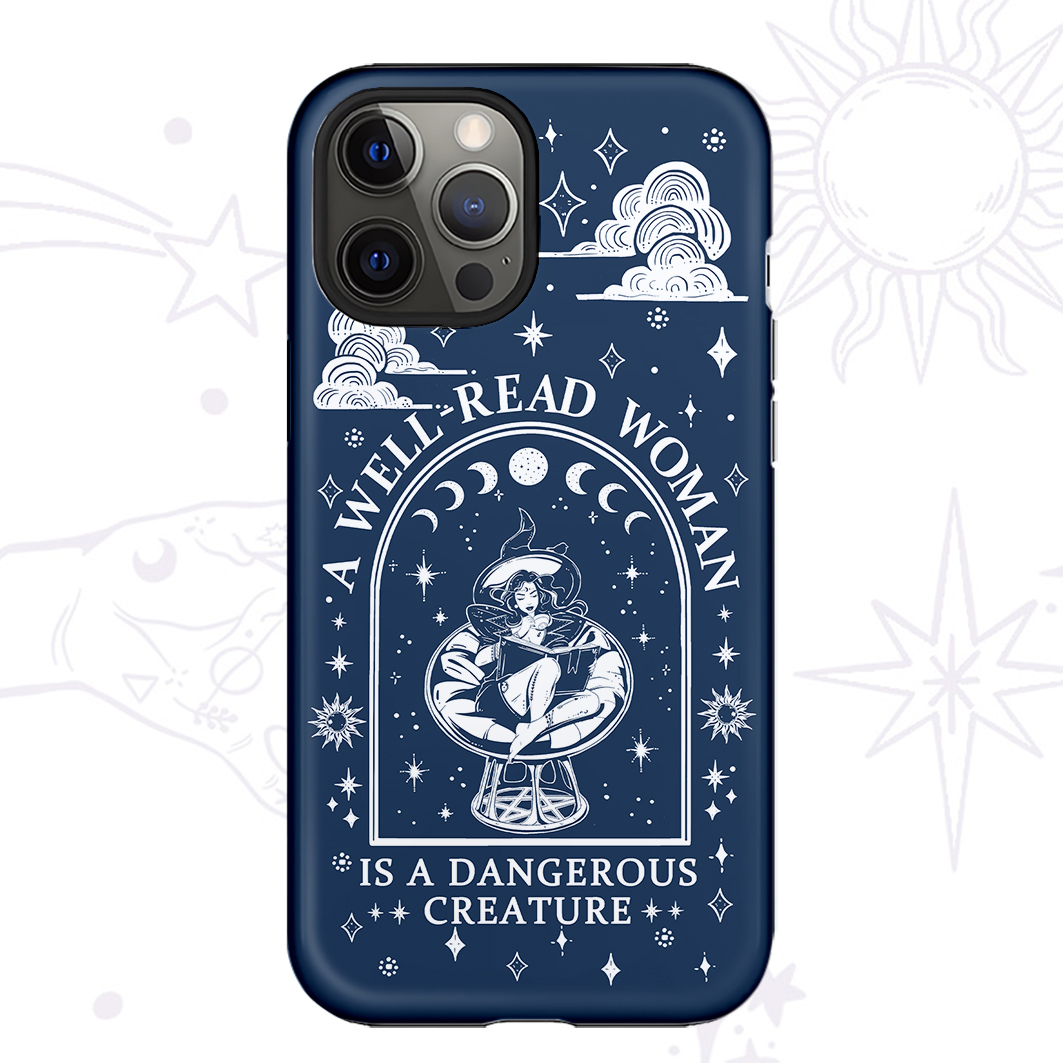 Purplehecate A Well Read Woman Bookish Phone Case
