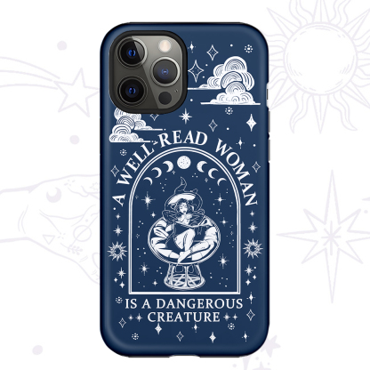 Purplehecate A Well Read Woman Bookish Phone Case