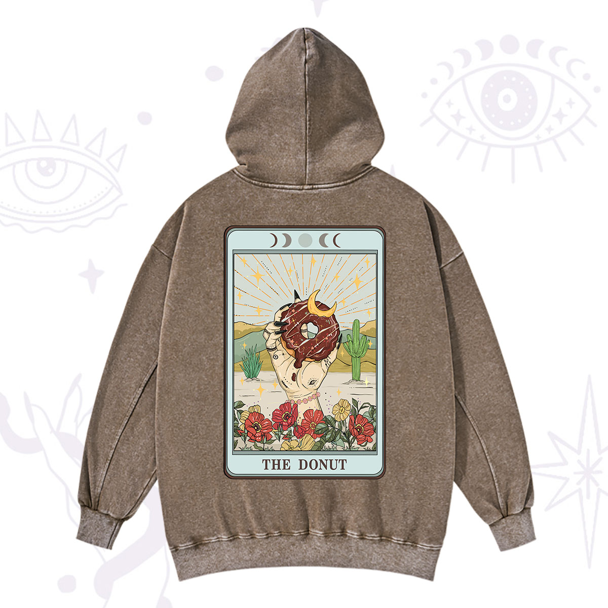Purplehecate The Donut Tarot Washed Hoodie