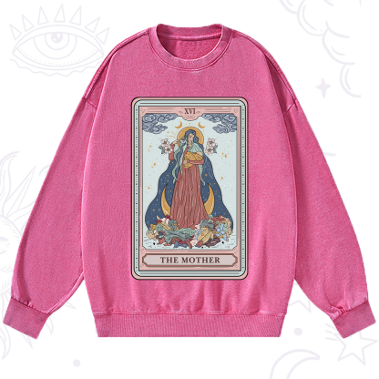 Purplehecate The Mother Tarot Washed Sweatshirt