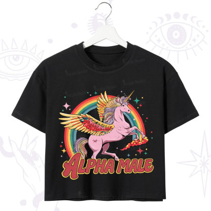 Purplehecate Alpha Male Crop T-Shirt