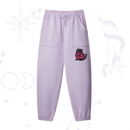 [Copy]Purplehecate Zero Fucks Given Fleece Sweatpants