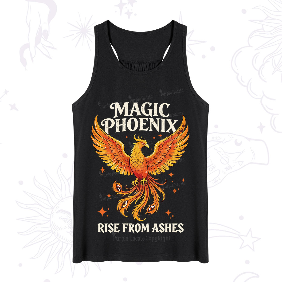 Purplehecate Magic Phoenix Rise From Ashes Tank