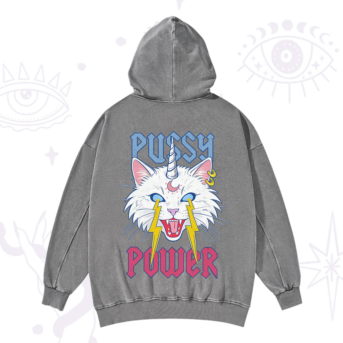 Purplehecate Pussy Power Washed Hoodie
