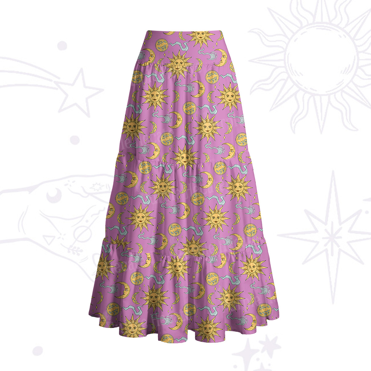 [Copy][Copy]Purplehecate Magic of Sun and Moon Convertible Maxi Skirt