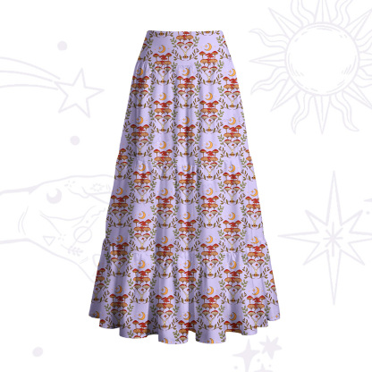 Purplehecate Psychedelic Mushrooms Convertible Maxi Skirt