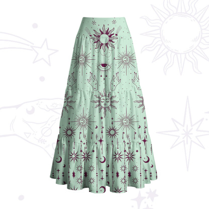 Purplehecate Solar Oracle Convertible Maxi Skirt