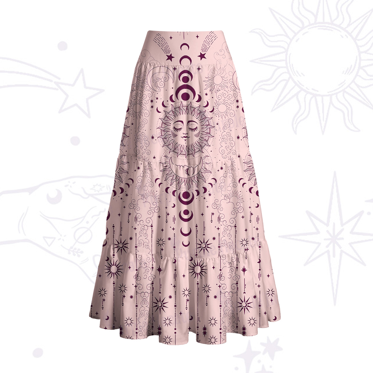 Purplehecate Lunar Eclipse Convertible Maxi Skirt