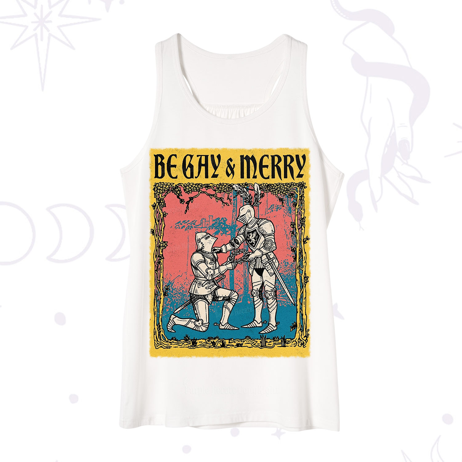 Purplehecate Be Gay Merry Medieval Knights Tank