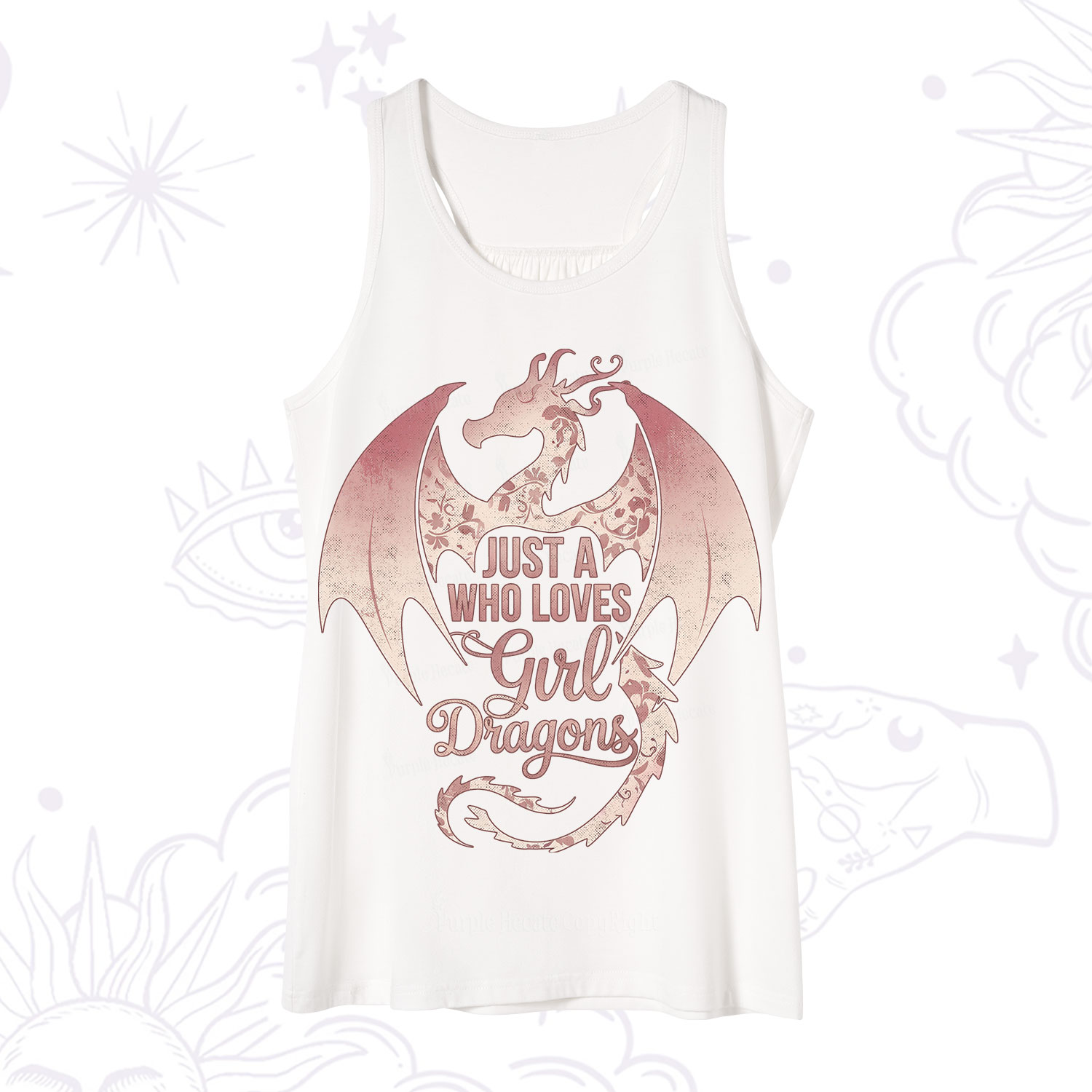Purplehecate Just A Girl Who Loves Dragons Tank
